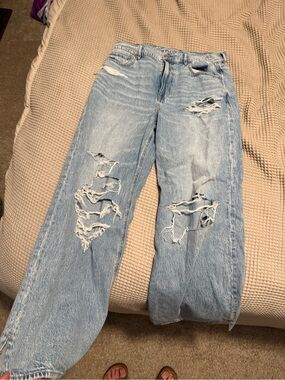 AE super high rise wide leg jeans